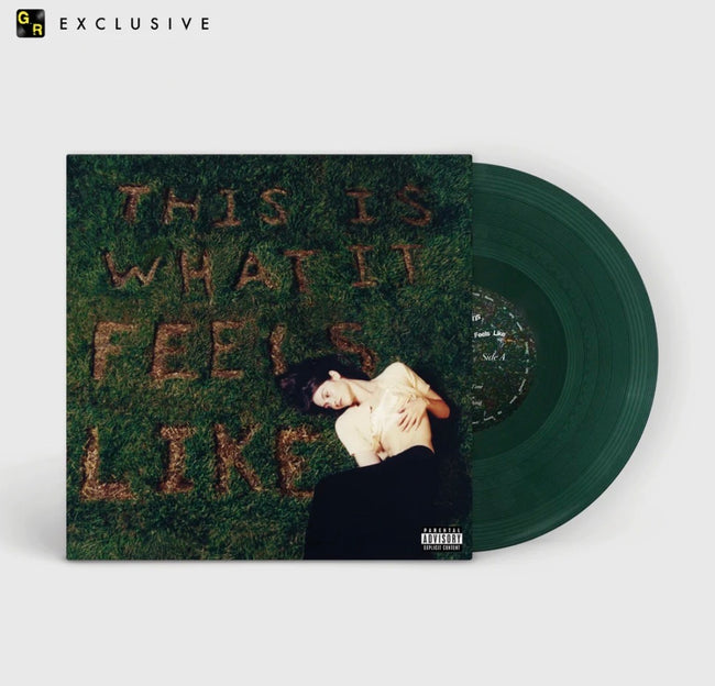 Vinyl record of Gracie Abrams' "This Is What It Feels Like" LP by Records on Records, showing the album cover art.