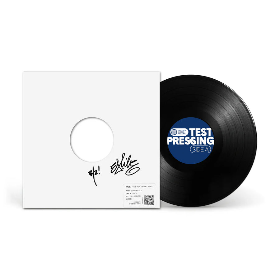 Blu and Exile Time Heals Everything signed test pressing vinyl