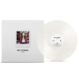 Billy Strings Tiny Desk vinyl record with clear Milky vinyl, showcasing album artwork and record label detail.