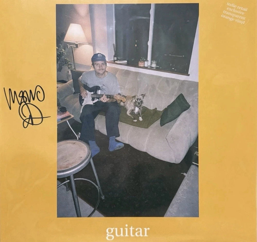 Mac DeMarco Guitar transparent orange vinyl LP with signed cover