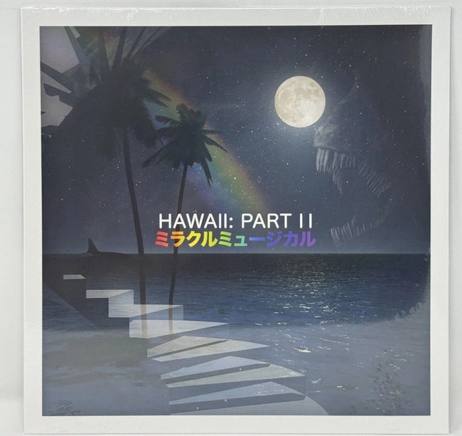 Sealed Miracle Musical Hawaii Part II graphite eco-colored vinyl LP, showing the album cover art and record packaging.
