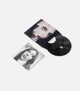 Lady Gaga Mayhem 180g vinyl LP with exclusive cover and signed poster, featuring colorful album artwork and record details.