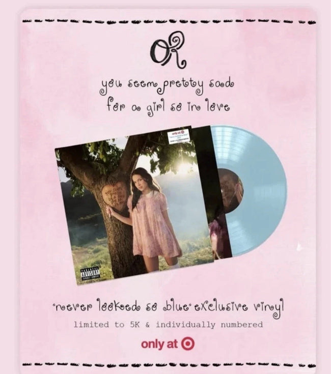 Olivia Rodrigo vinyl record titled "You Seem Pretty Sad For A Girl So In Love" displayed on a plain background.