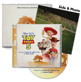 Taylor Swift x Toy Story 5 “I Knew It, I Knew You” 3-CD collector set, featuring colorful packaging and themed artwork.