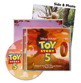 Taylor Swift x Toy Story 5 "I Knew It, I Knew You" 3-CD collector set, featuring colorful packaging and three CDs inside.